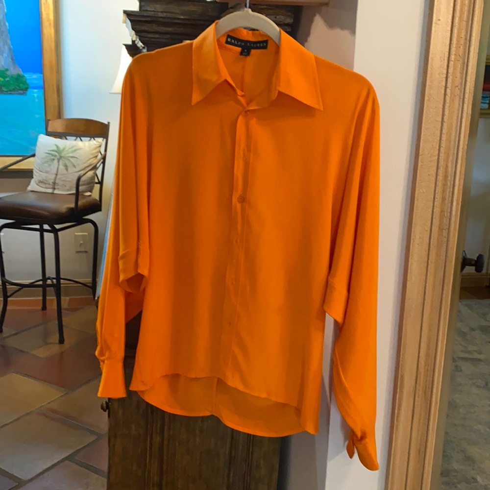 Ralph Lauren top in true sorbet orange